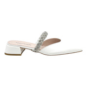 Chanel bianco tacco basso treccina