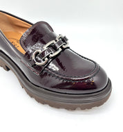 Mocassino vernice Burgundy