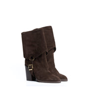 Stivale in camoscio moro Aurora