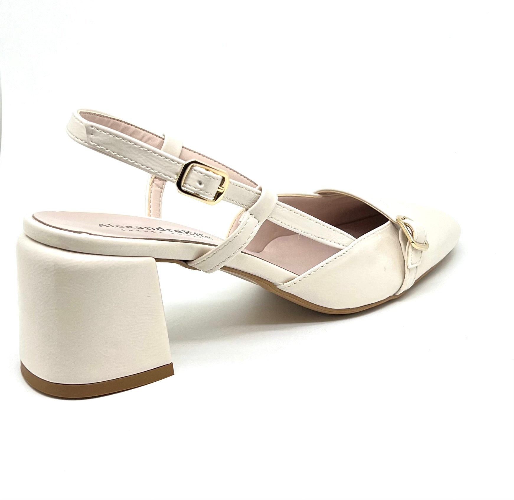 Mary Jane vernice panna