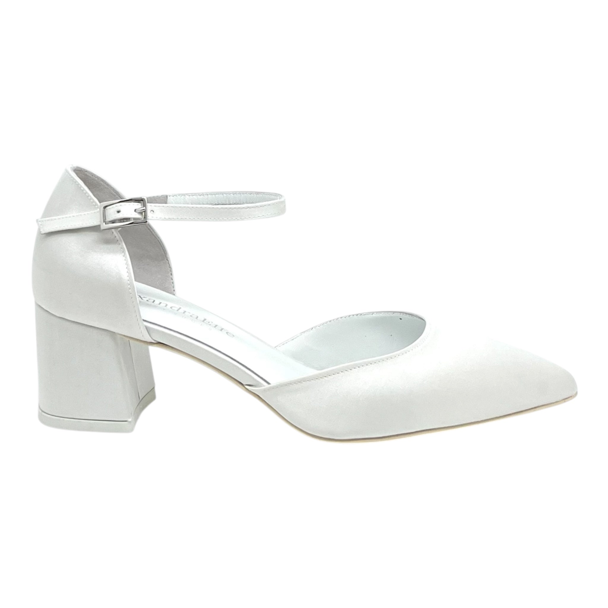 Scarpa da sposa bianco seta Irene