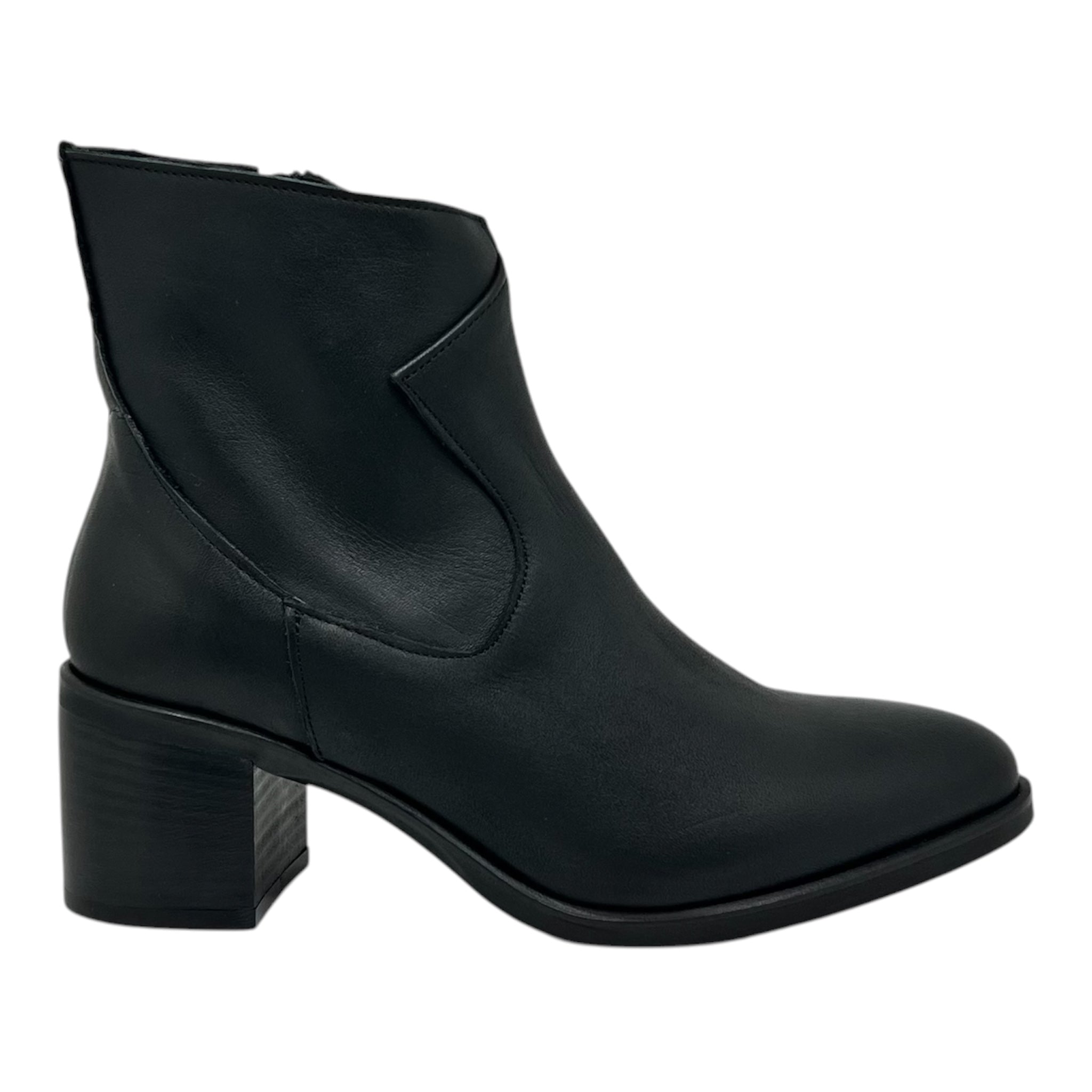 Stivaletto pelle nero Giudy