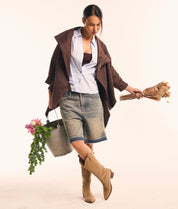 Texano camoscio beige
