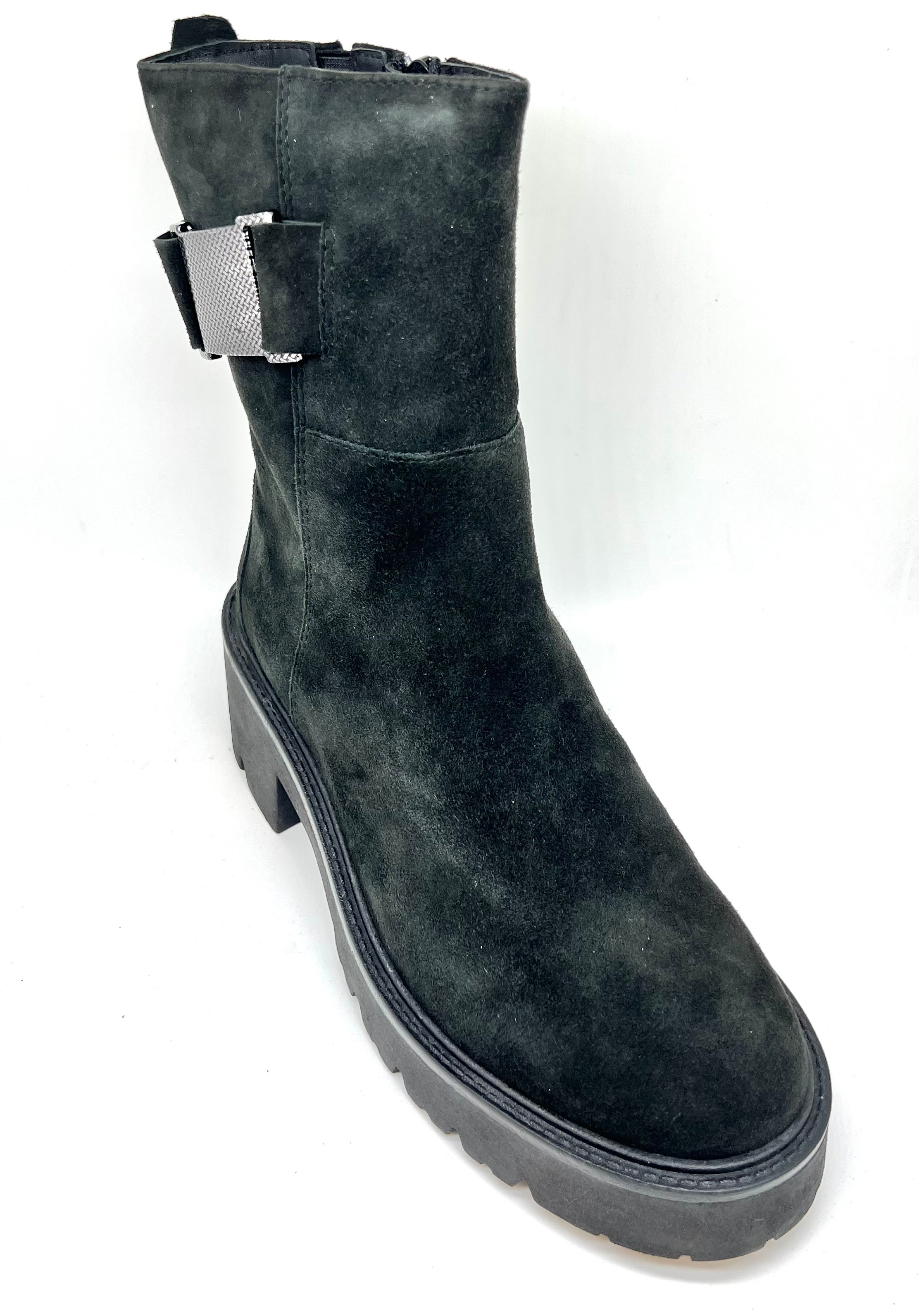 Stivaletto camoscio nero Debby