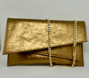 Elegant Bronze handbag made in Italy