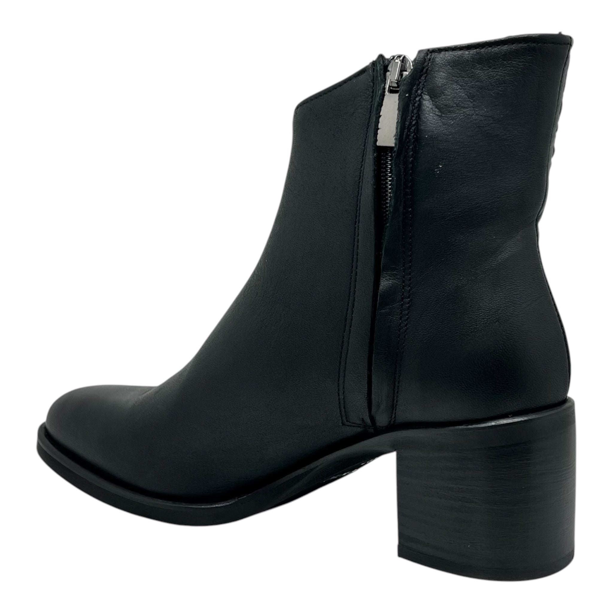 Stivaletto pelle nero Giudy