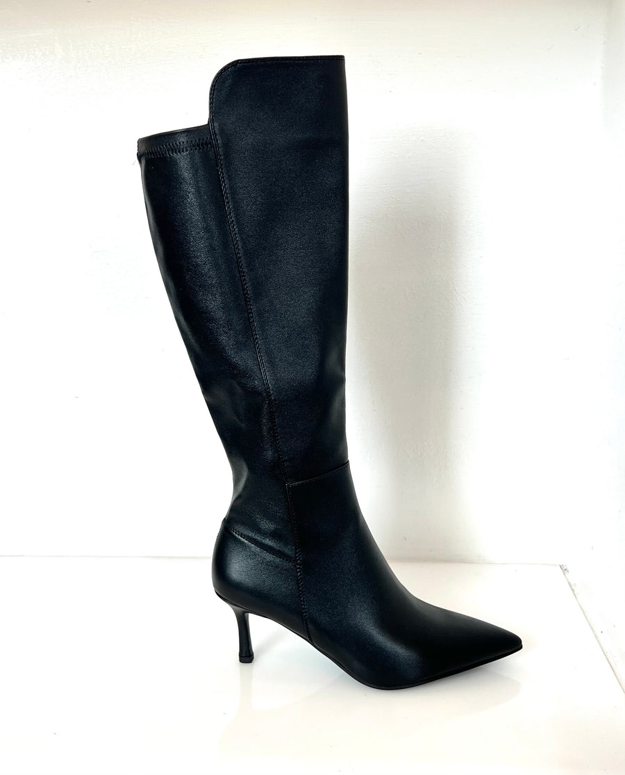 Stivale nero elasticizzato