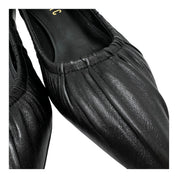 Décolleté pelle nero tacco 50