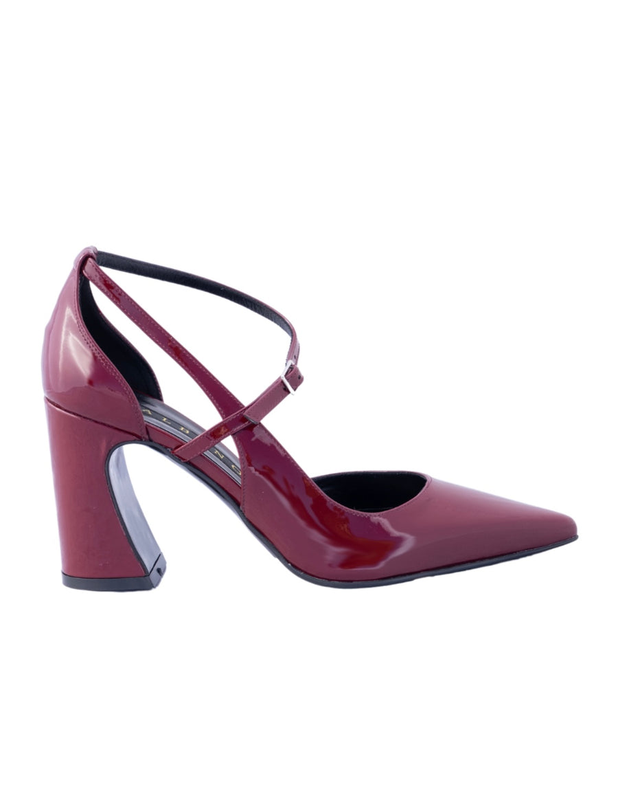 Slingback Albano vernice Bordeaux