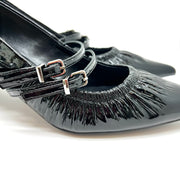 Décolleté vernice nera tacco 50