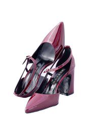 Slingback Albano vernice Bordeaux