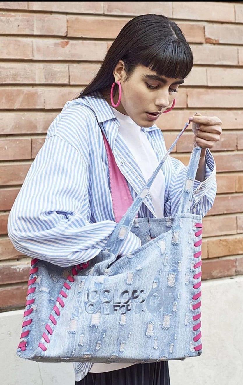 Borsa jeans Colors of California