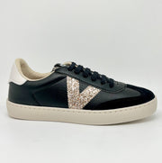 Sneaker Victoria pelle nera