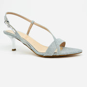 Sandalo glitter Argento Albano