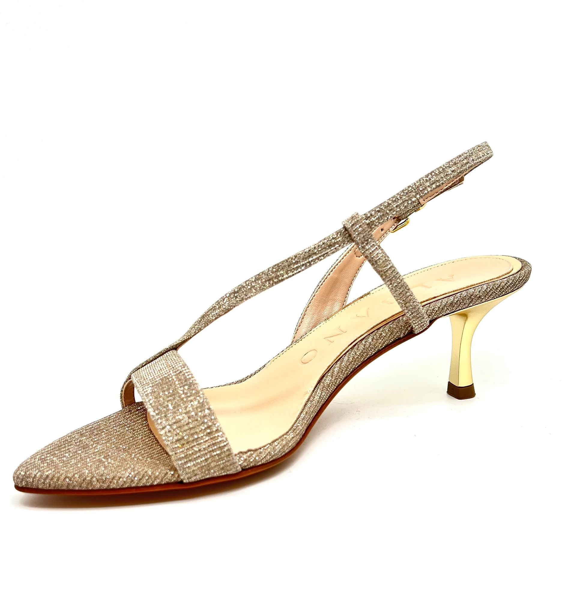 Sandalo glitter beige Albano