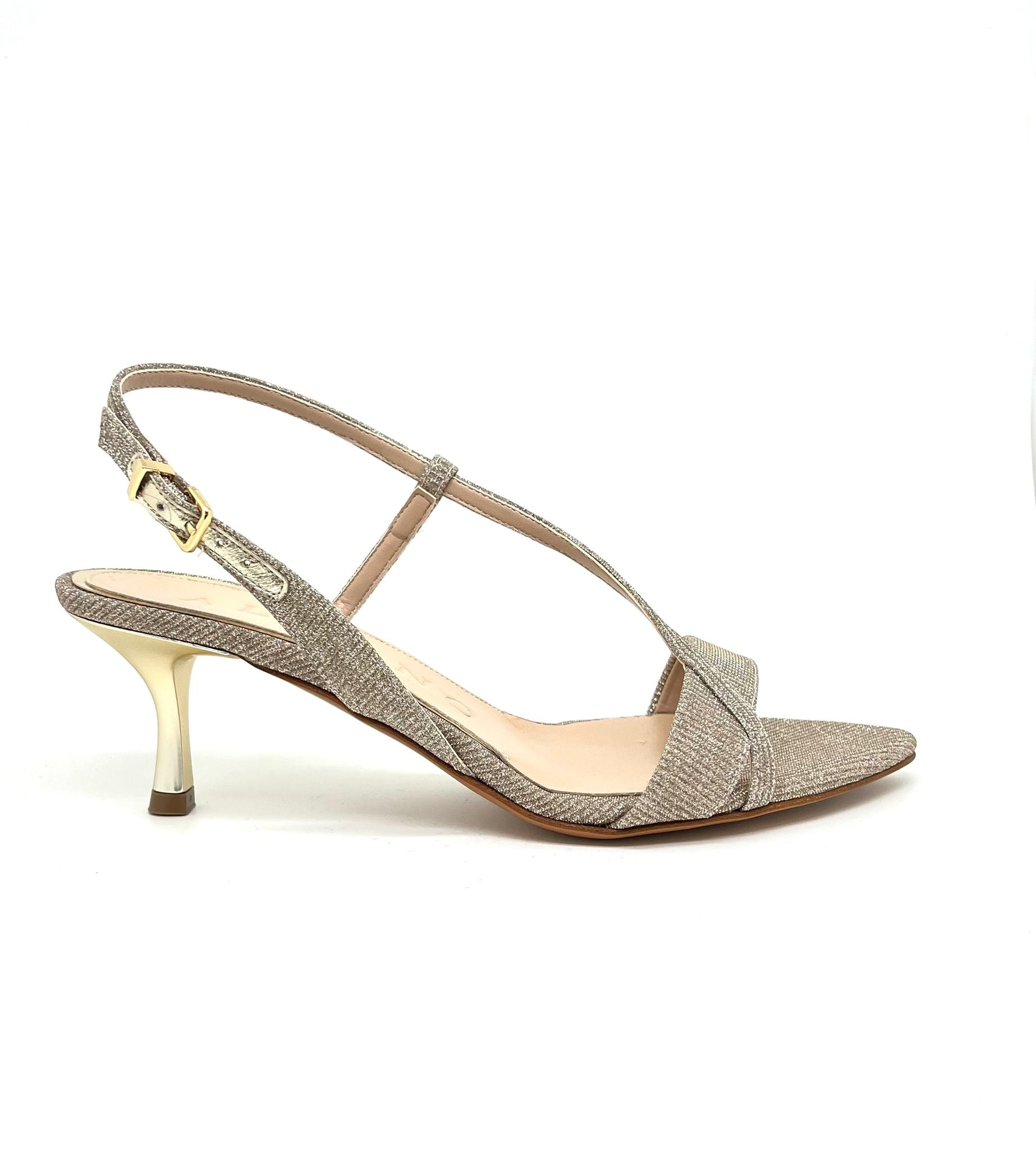 Sandalo glitter beige Albano