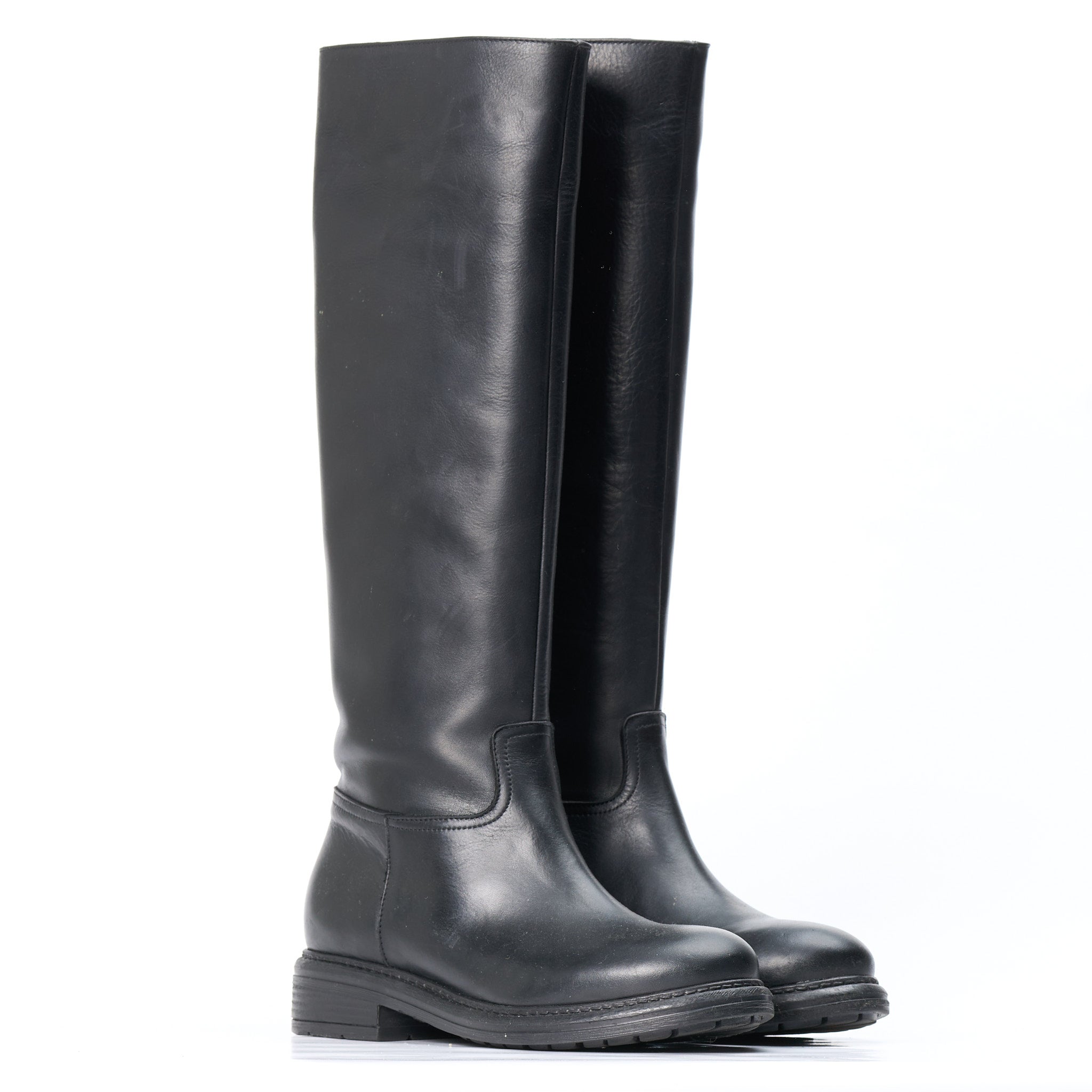 Stivali pelle nera Sofia