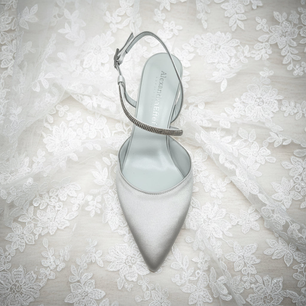 Scarpa sposa raso seta Melody