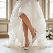 Scarpa sposa raso seta Melody