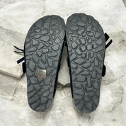 Sabot frange camoscio nero BOSTON