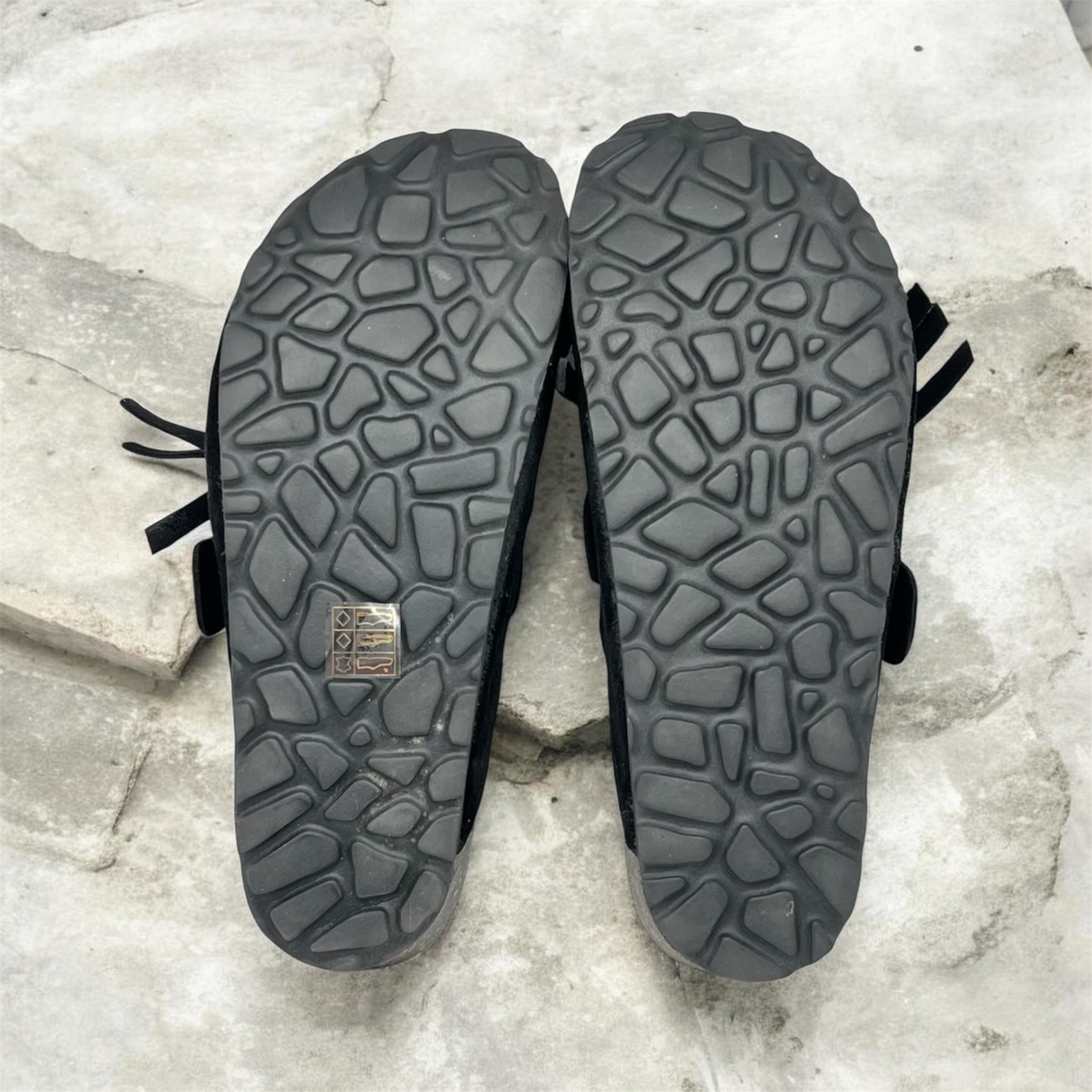 Sabot frange camoscio nero BOSTON