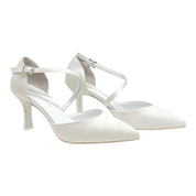 Scarpa sposa in glitter seta Chicca
