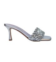 Silver jewel mule