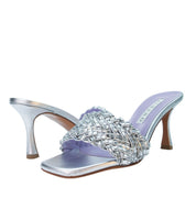 Silver jewel mule