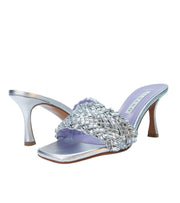 Silver jewel mule