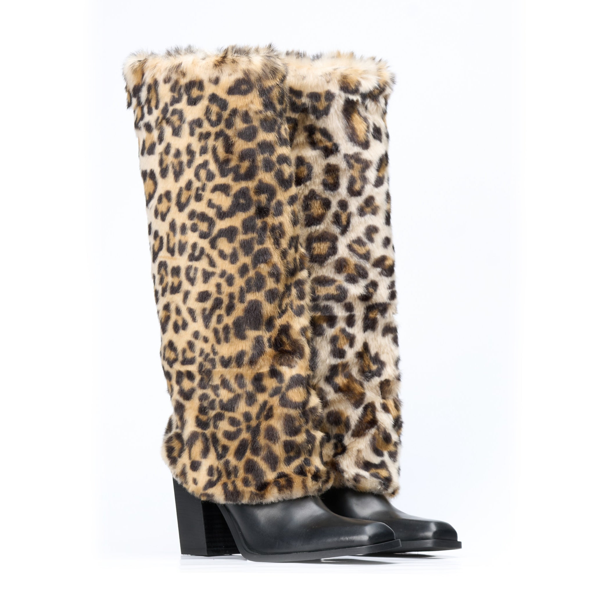 Stivale in pelle Leopard