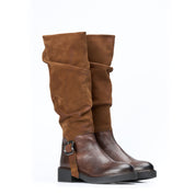 Stivale Giulia pelle moro