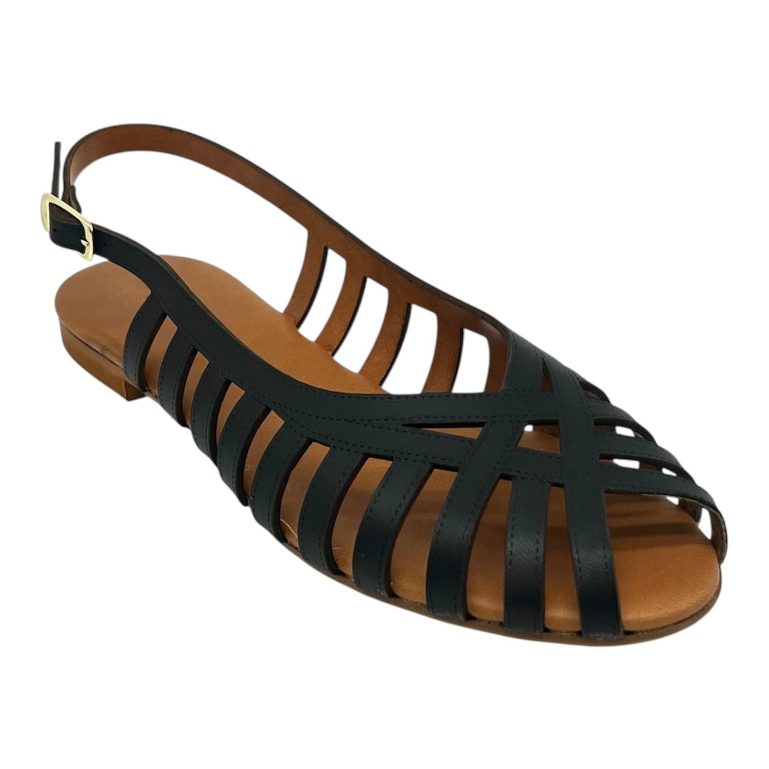 Ragnetto pelle nero Monia