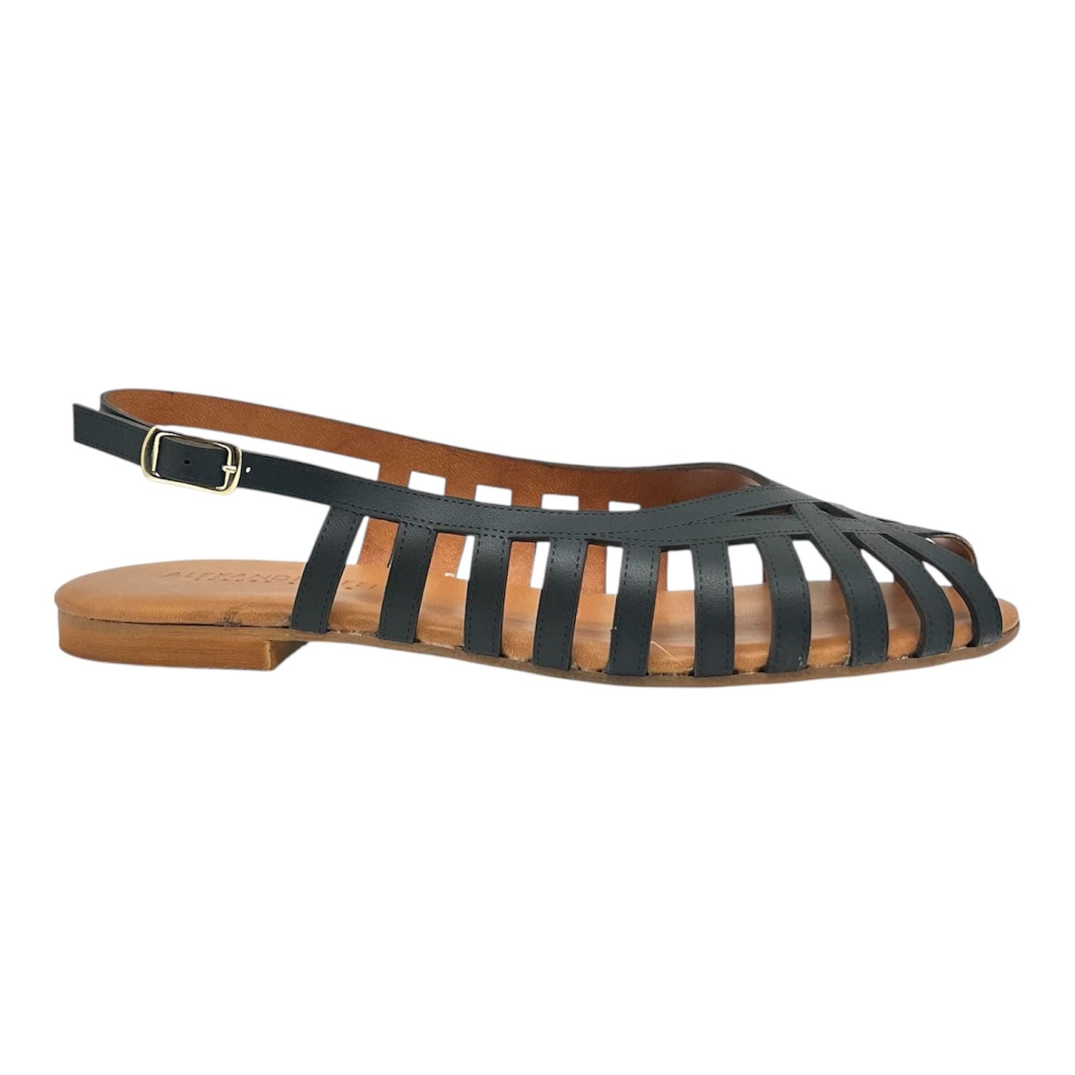 Ragnetto pelle nero Monia