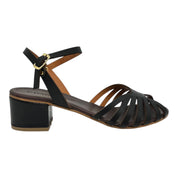 Sandalo in pelle moro Mya