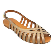 Ragnetto in pelle Taupe Monia