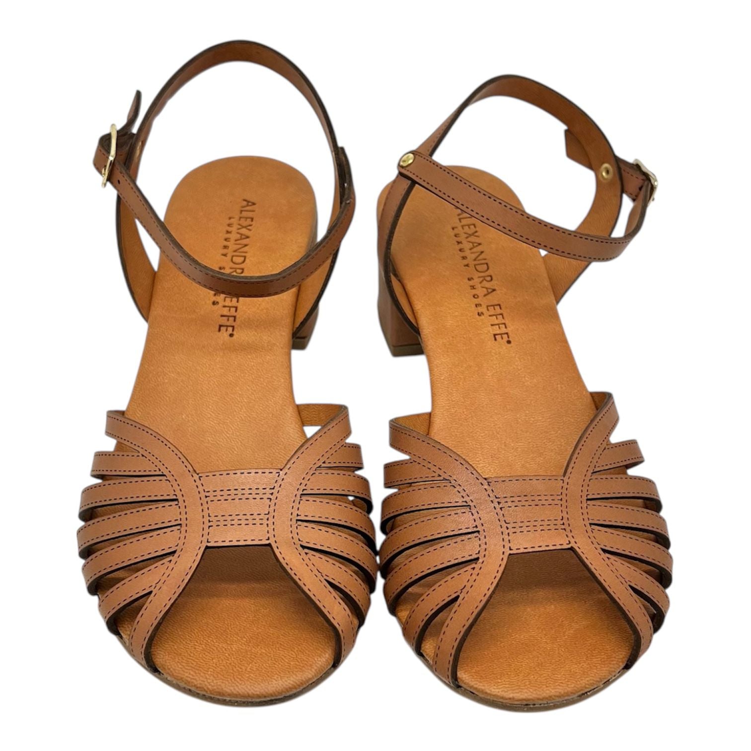 Sandalo in pelle cuoio Mya