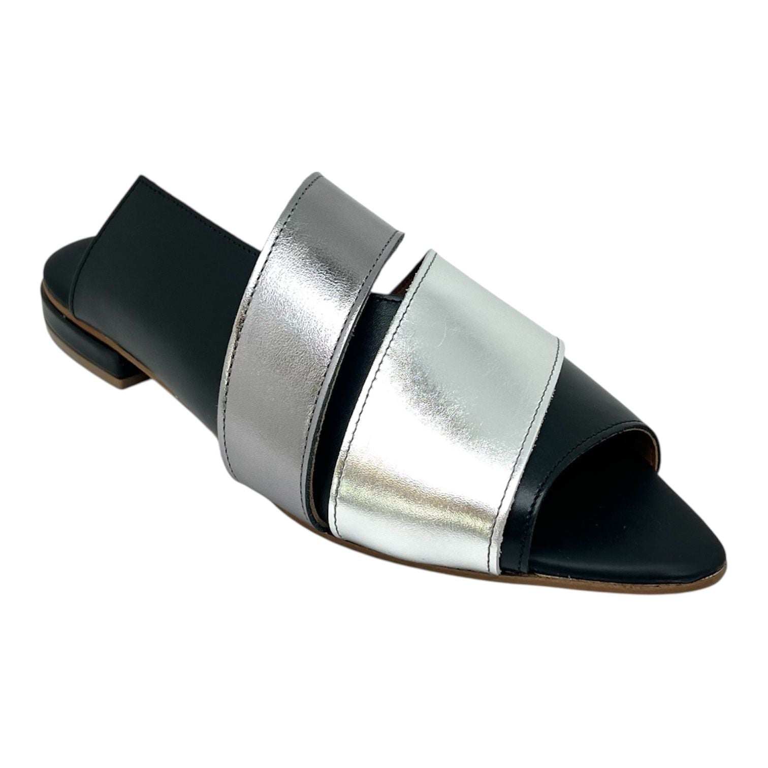 Sandalo in pelle laminata Soraya