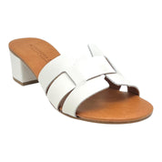 Sandalo bianco tacco 50 Vanny