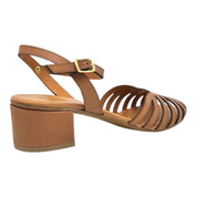 Sandalo in pelle cuoio Mya