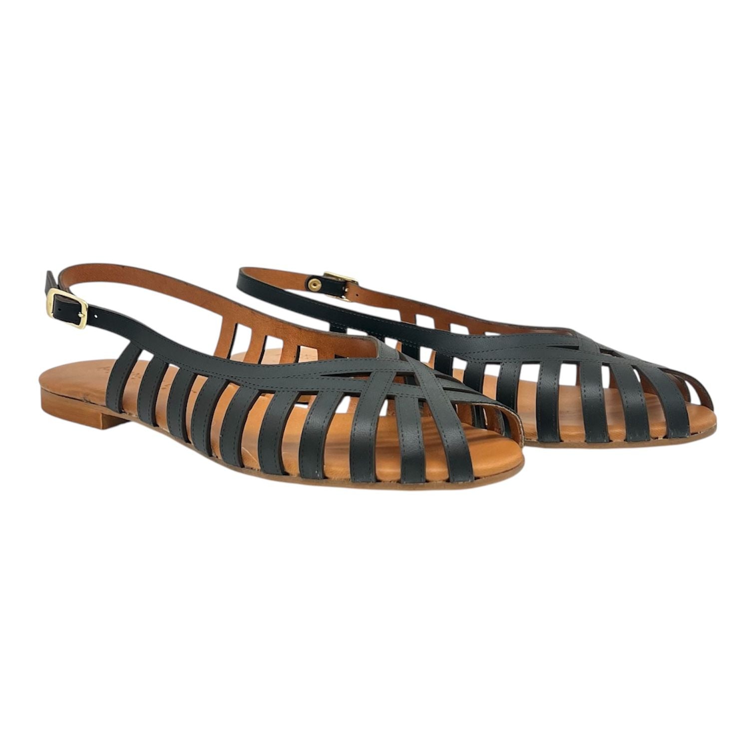 Ragnetto pelle nero Monia