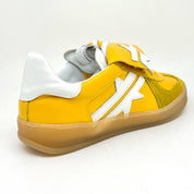 Sneakers pelle gialla made in Italy
