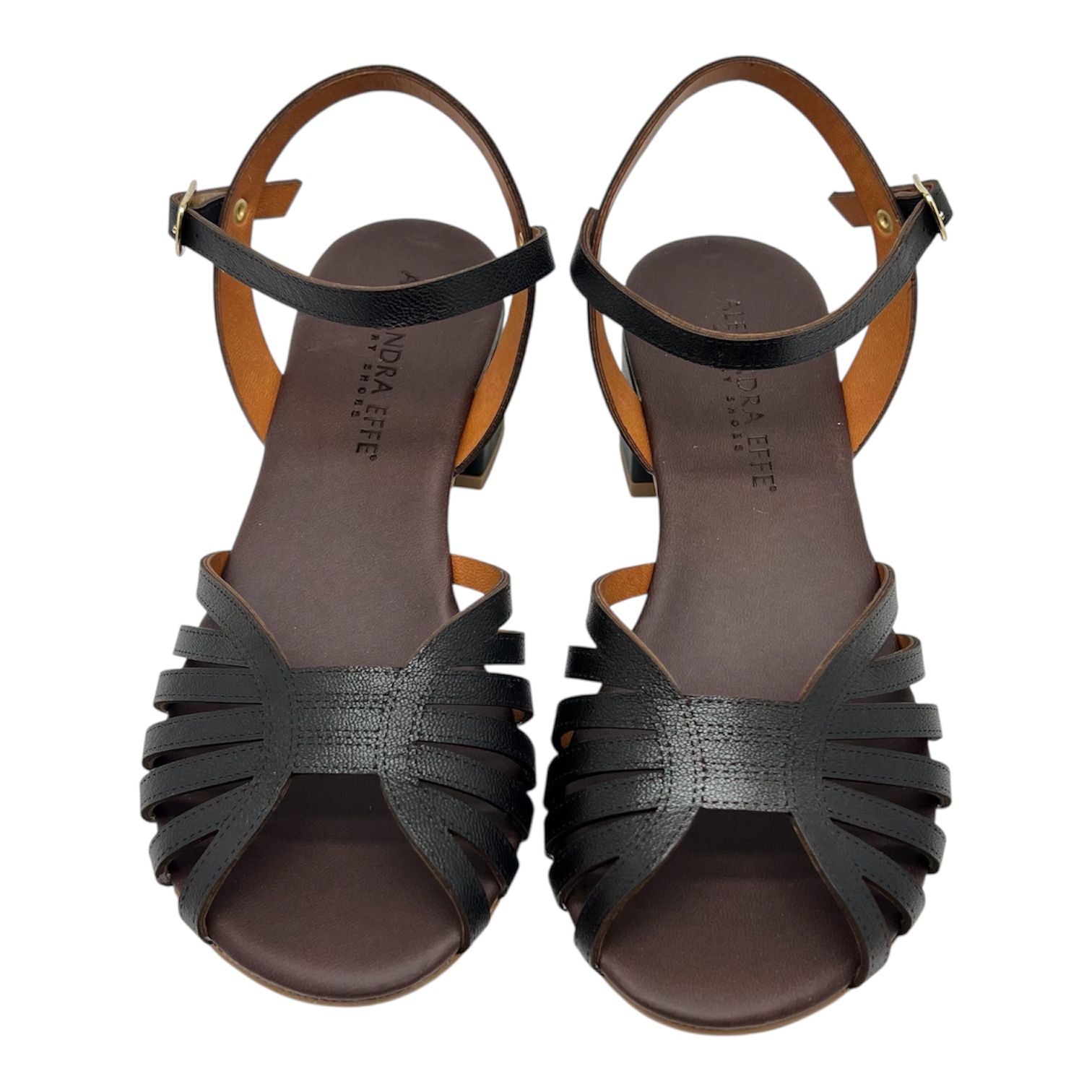 Sandalo in pelle moro Mya