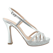 Sandalo argento tacco 12 Grace